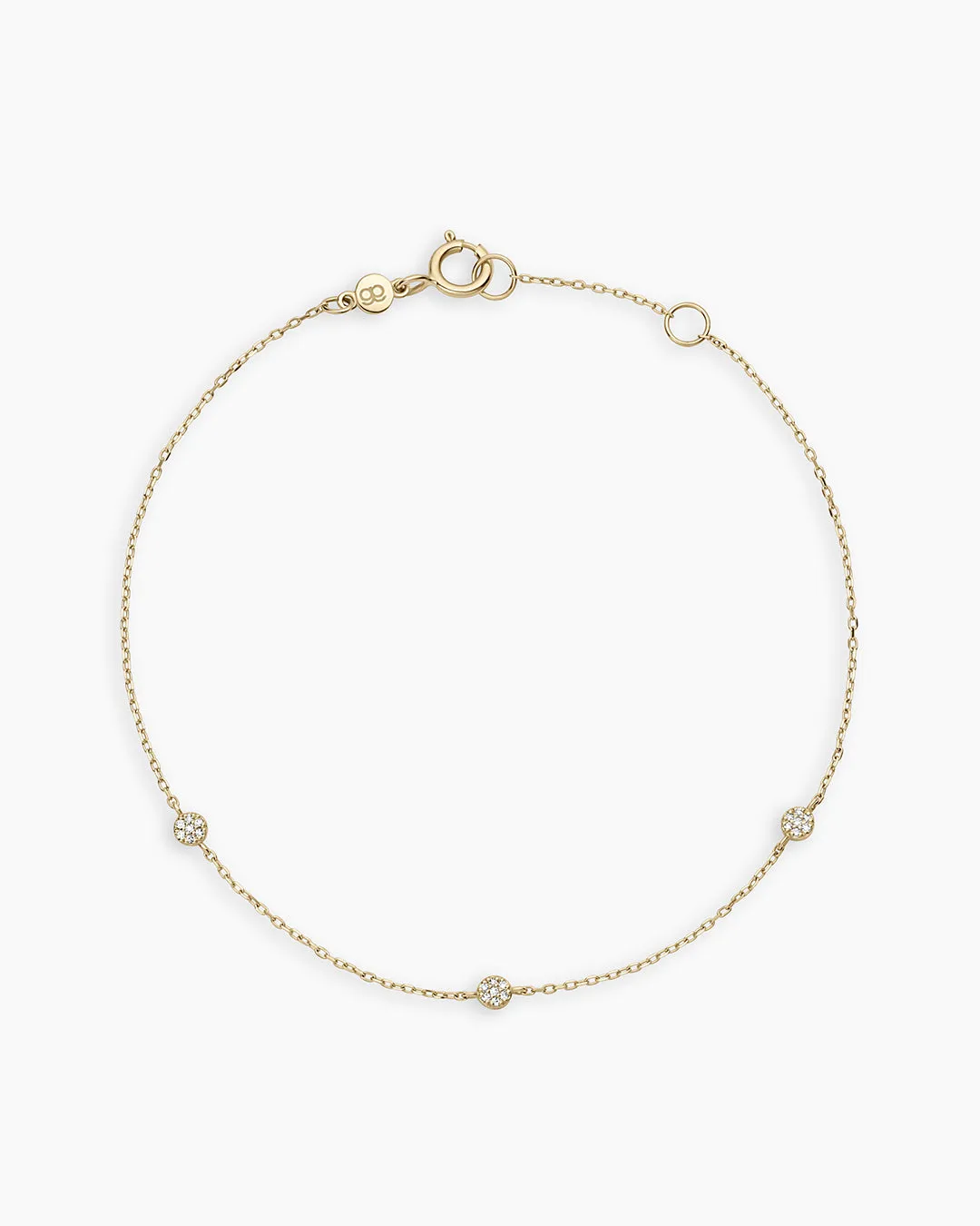 Diamond Pave Dot Bracelet