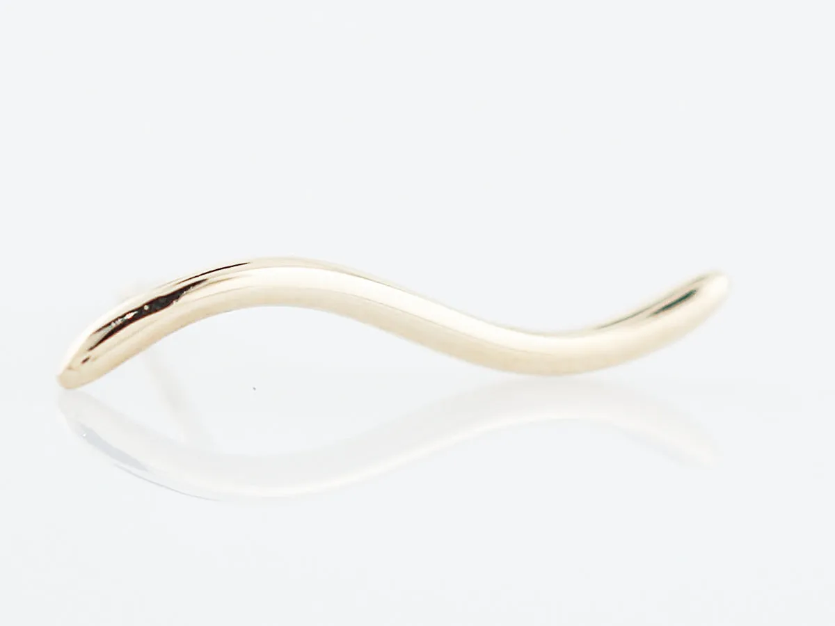 Ear Climber Earrings Modern in 14k Yellow Gold
