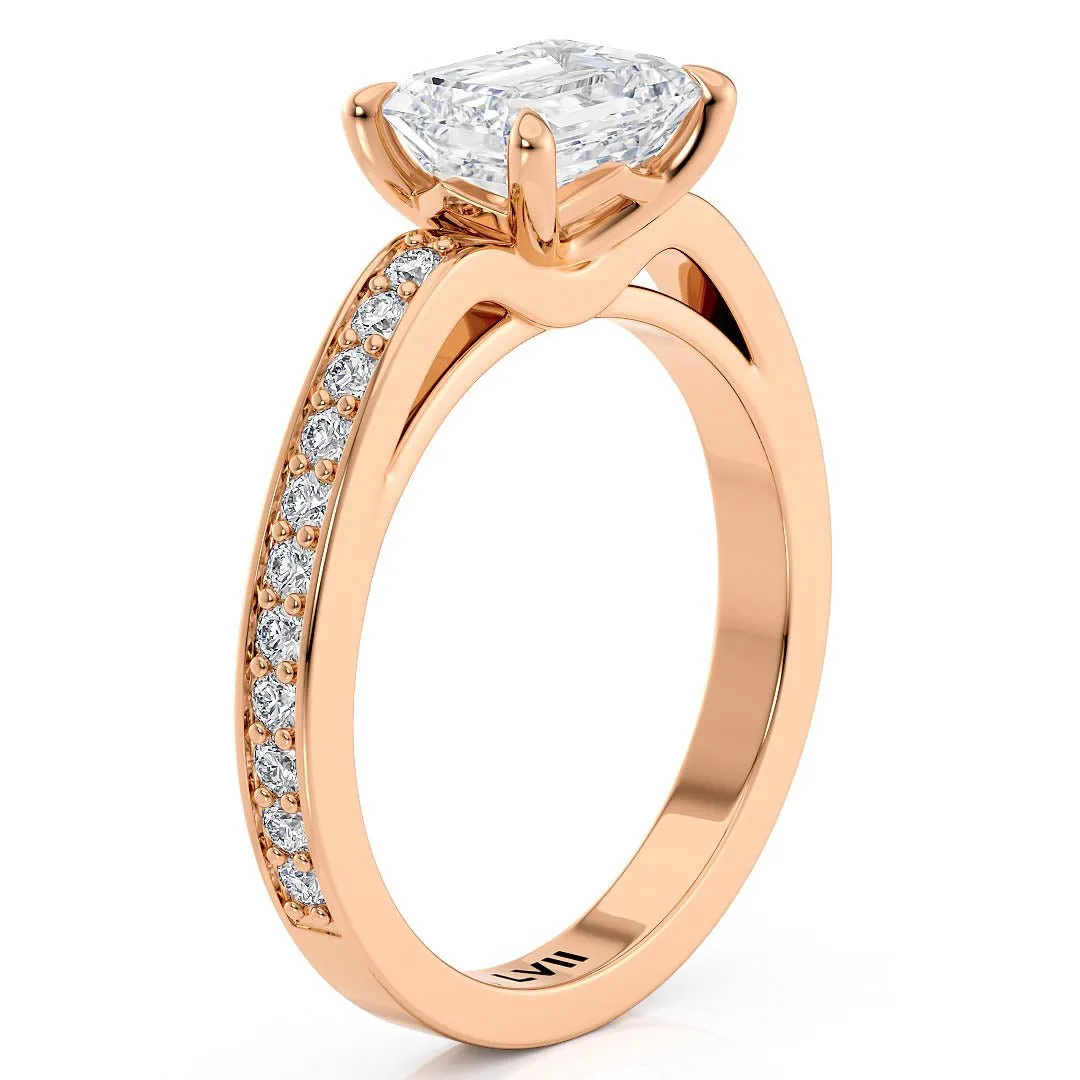 Emerald Cut Engagement Rings - The Anneliese Ring