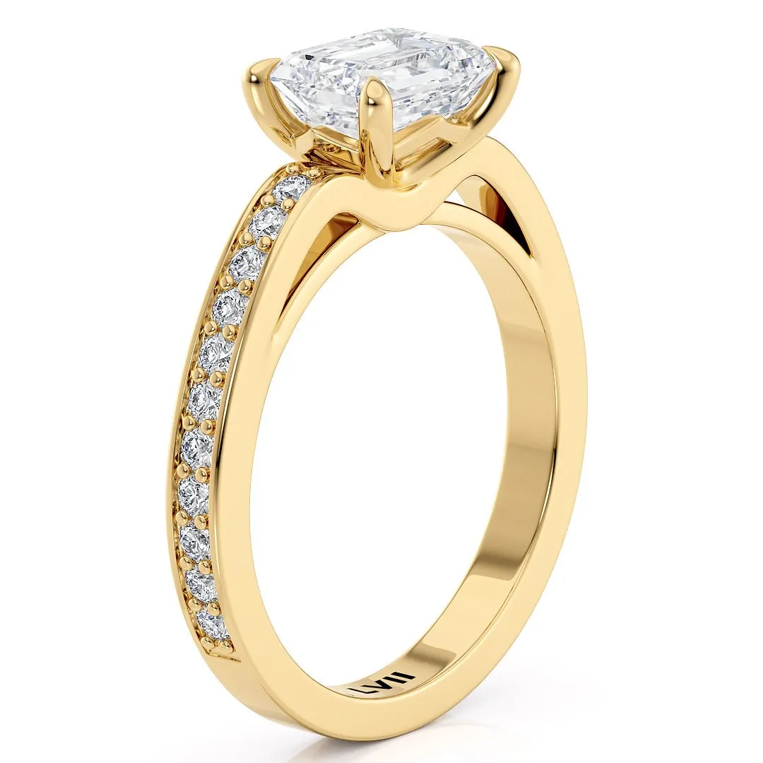 Emerald Cut Engagement Rings - The Anneliese Ring