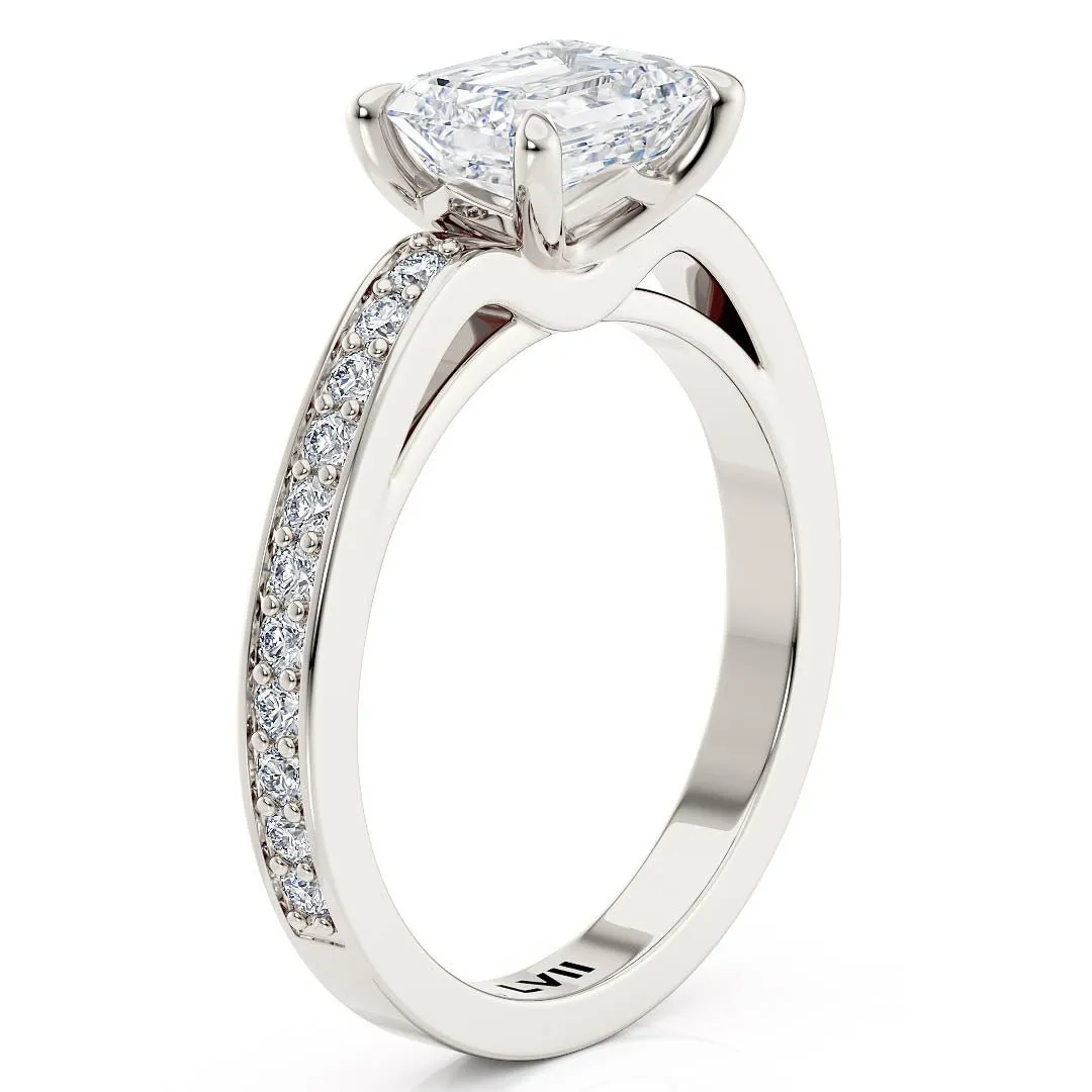 Emerald Cut Engagement Rings - The Anneliese Ring