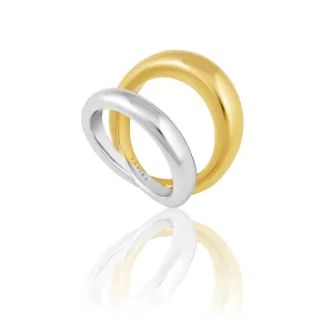 Erica Two-Tone Ring - Sahira Jewelry Design