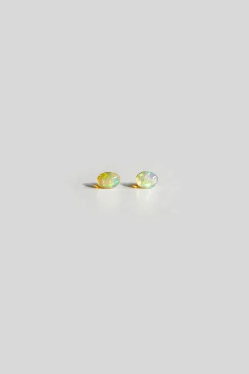Ethiopian Opal Gold-filled Post Earrings