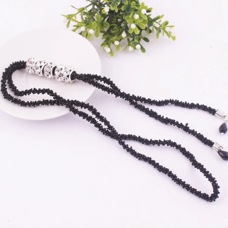 European fashion jewelry fashion crystal fringe major suit sweater chain