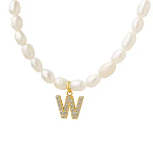 Exquisite Titan Gold-Plated Necklace with Full-Zircon Pendant