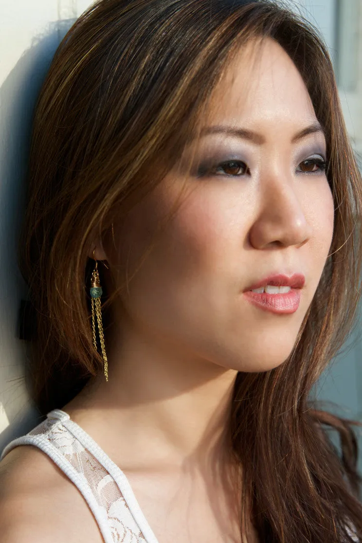 Fairy Vixen Earrings, Gold