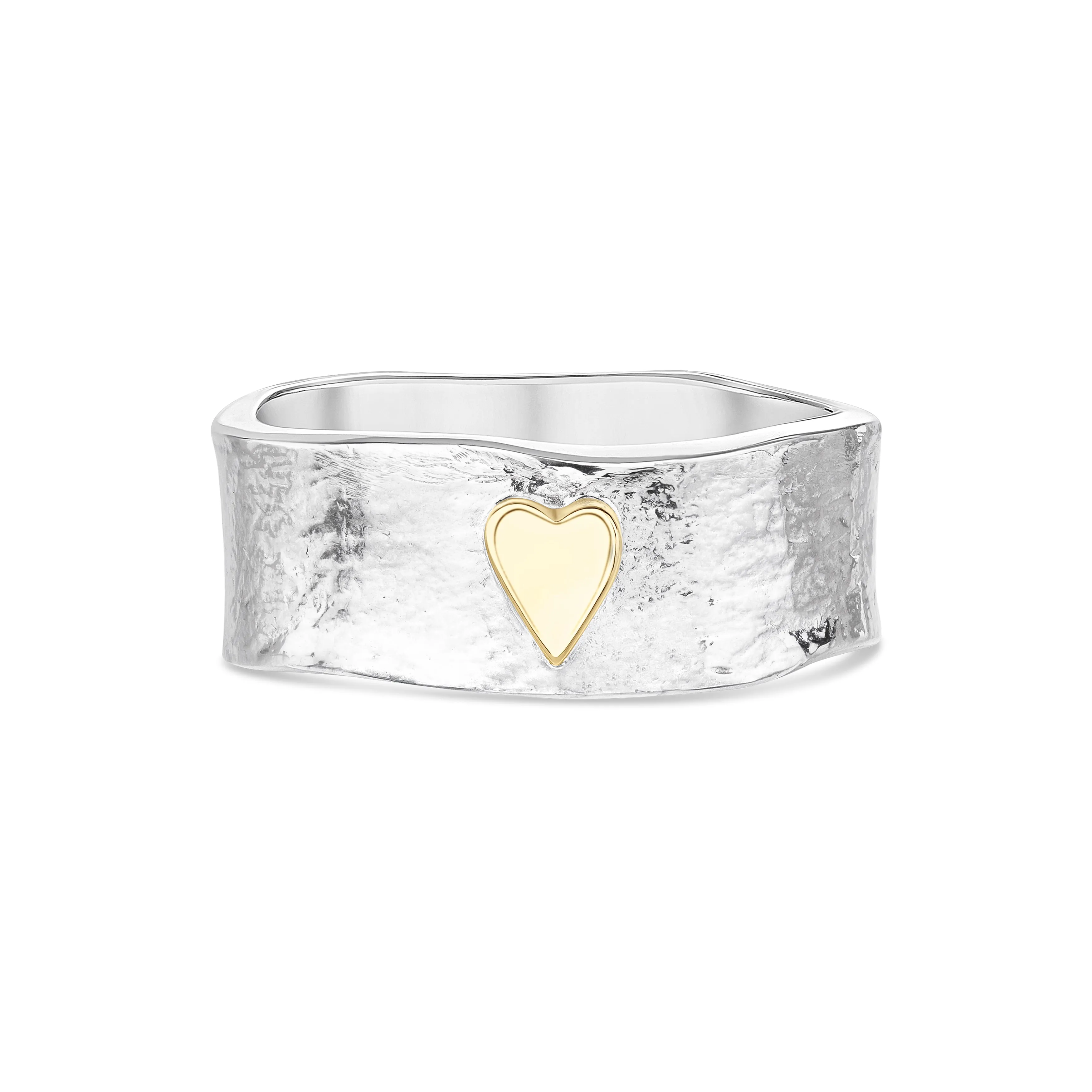 Fairytale Silver and Gold Heart Ring