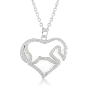 Fashion Jewelry Hollow Horse Pendant Necklace