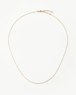 Fine Twisted Short Chain Necklace