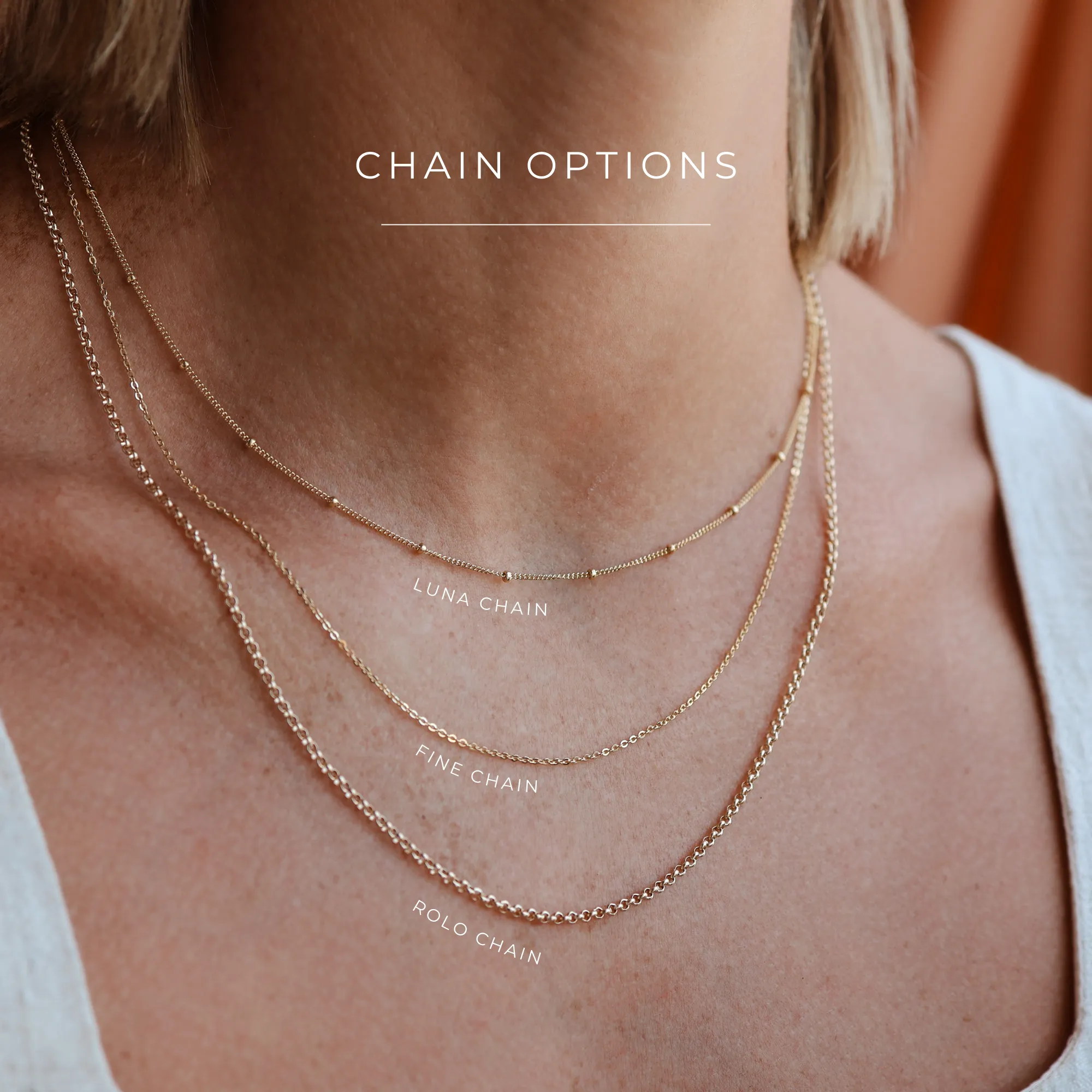 Florence • Tiny Pendant Necklace • Choose Number of Pendants