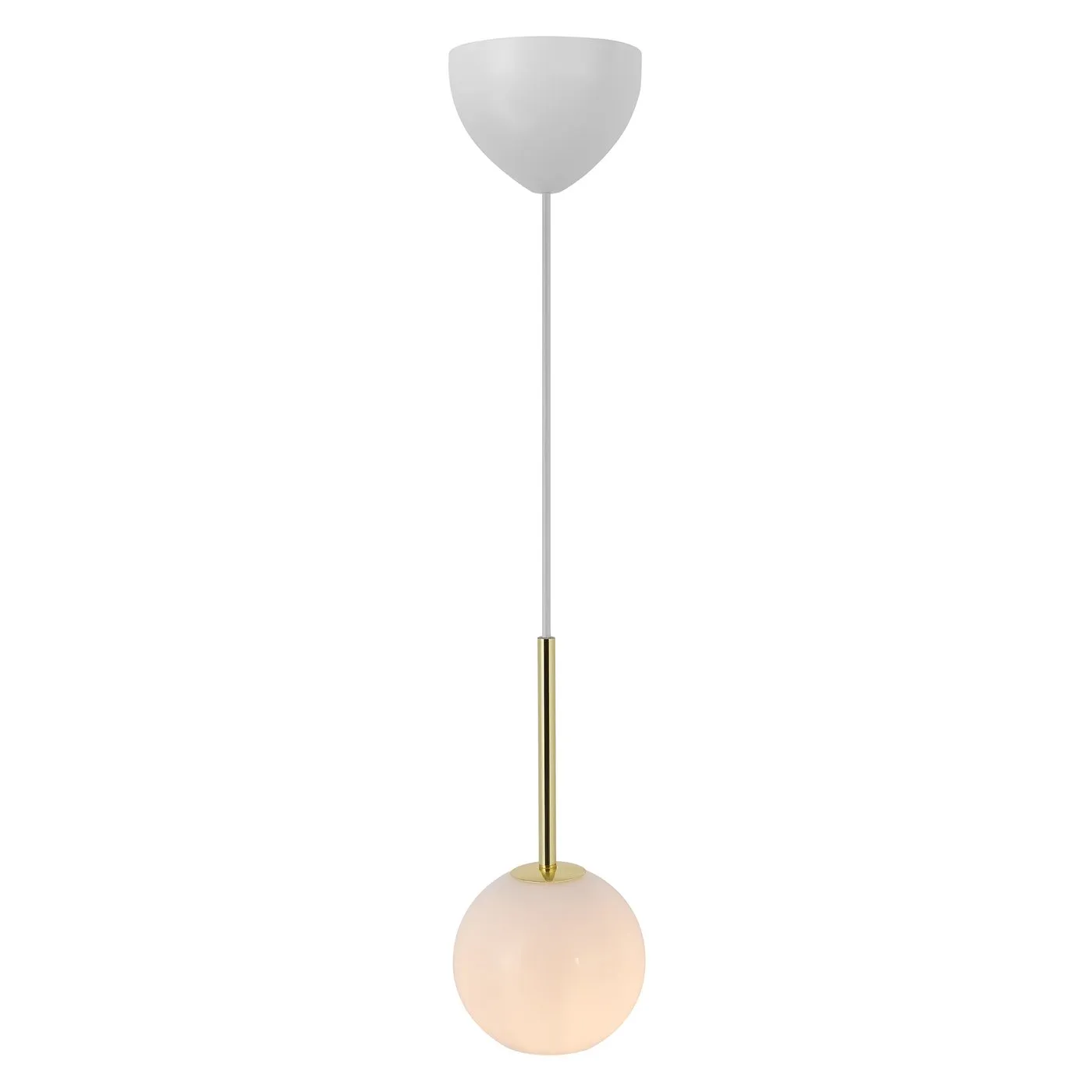 Franca 13 Single Pendant Brass and Opal