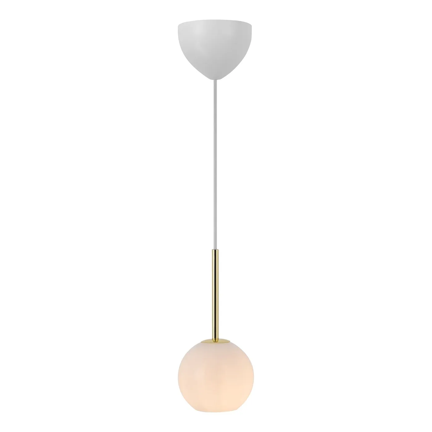 Franca 13 Single Pendant Brass and Opal