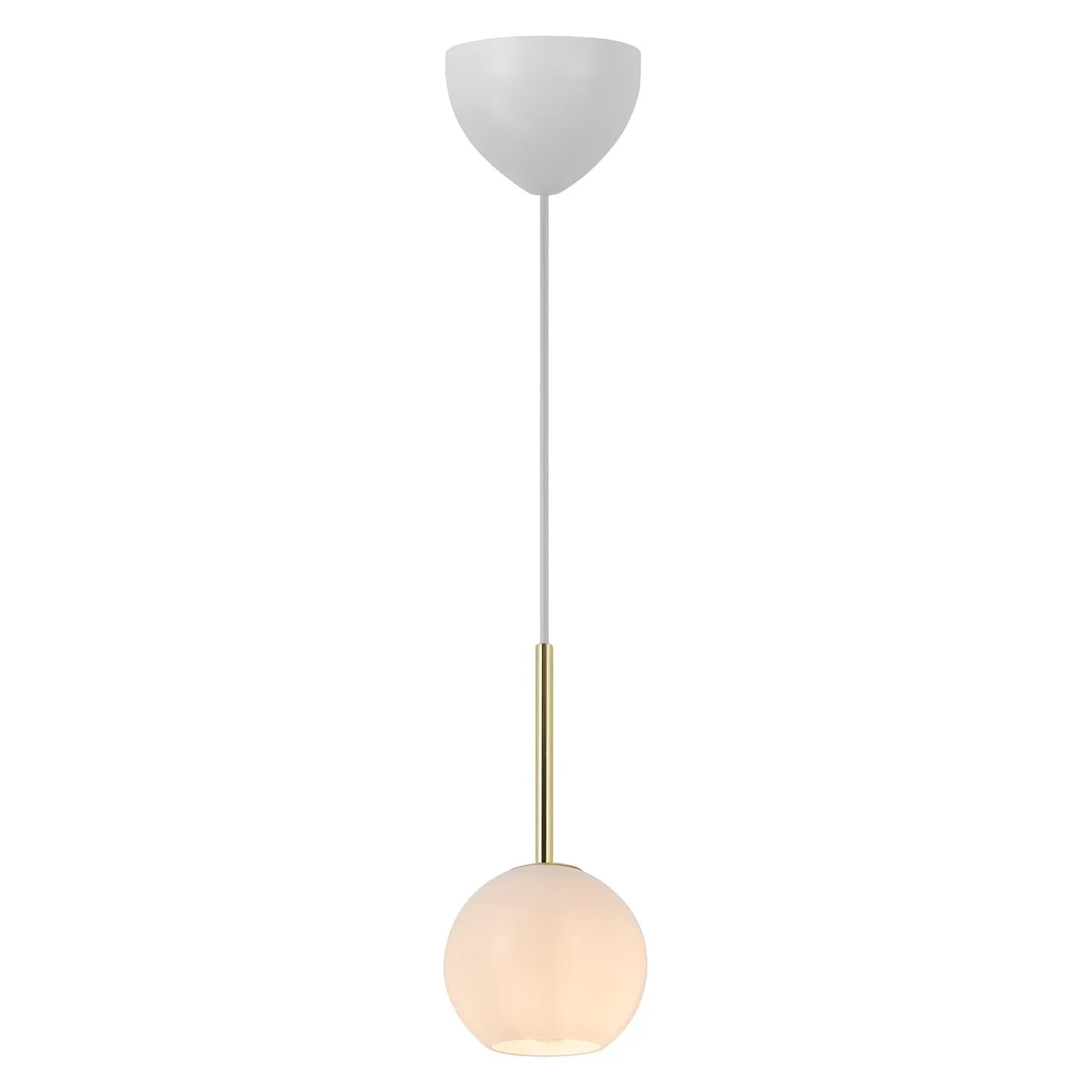 Franca 13 Single Pendant Brass and Opal