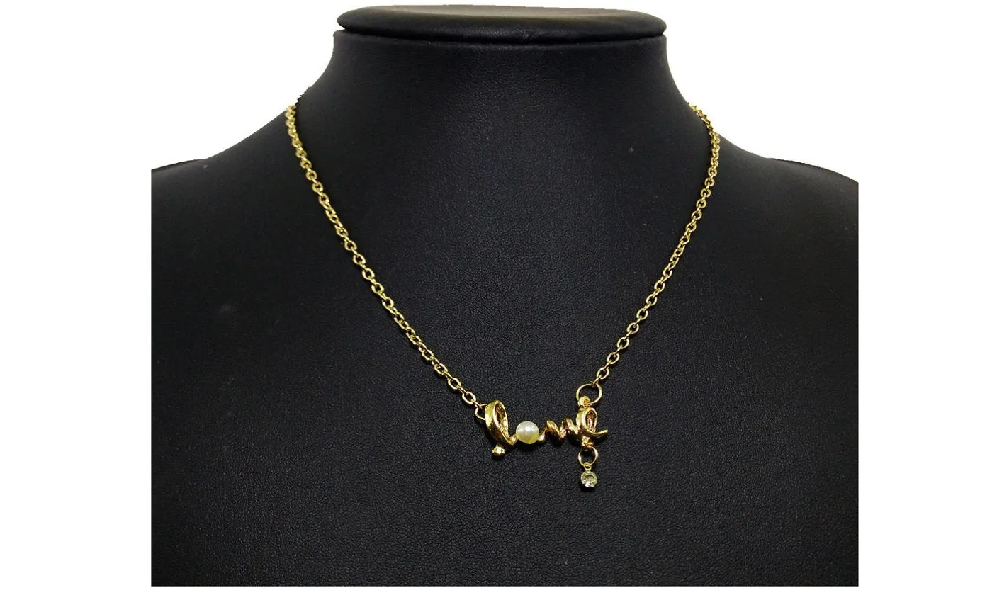 Gently Around The Word Love Chic Love Choker Necklace For Women