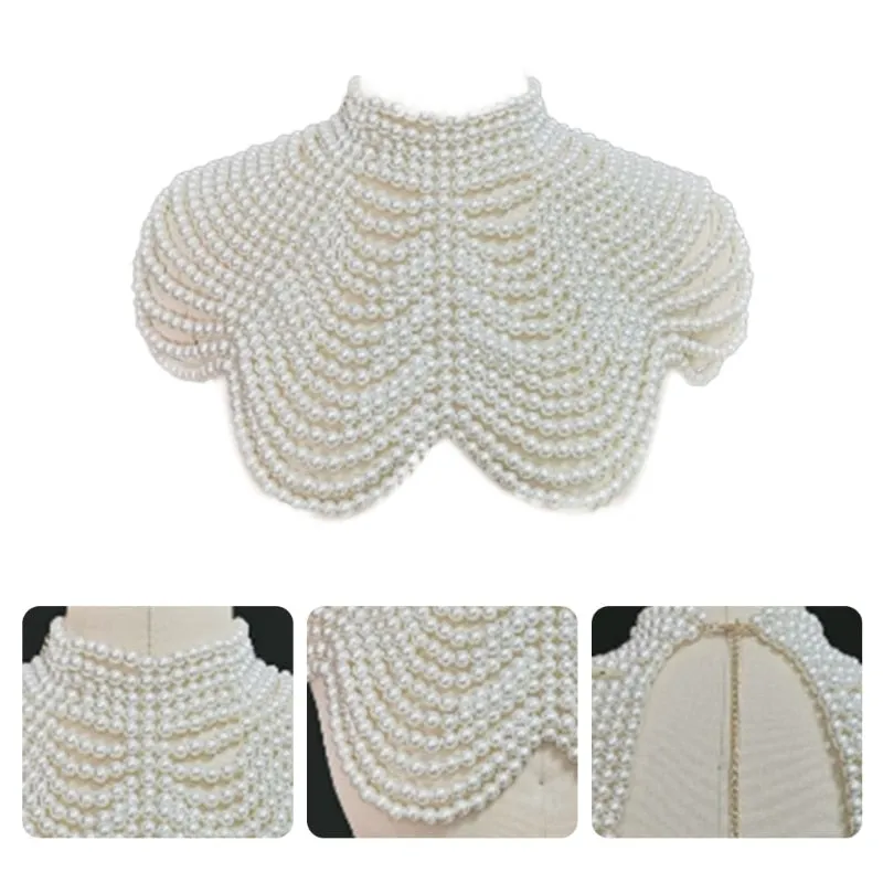 Give ‘Em Swag Pearl Beaded Choker Necklace Jewelry For The Big Event