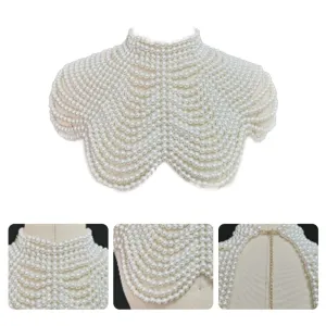 Give ‘Em Swag Pearl Beaded Choker Necklace Jewelry For The Big Event
