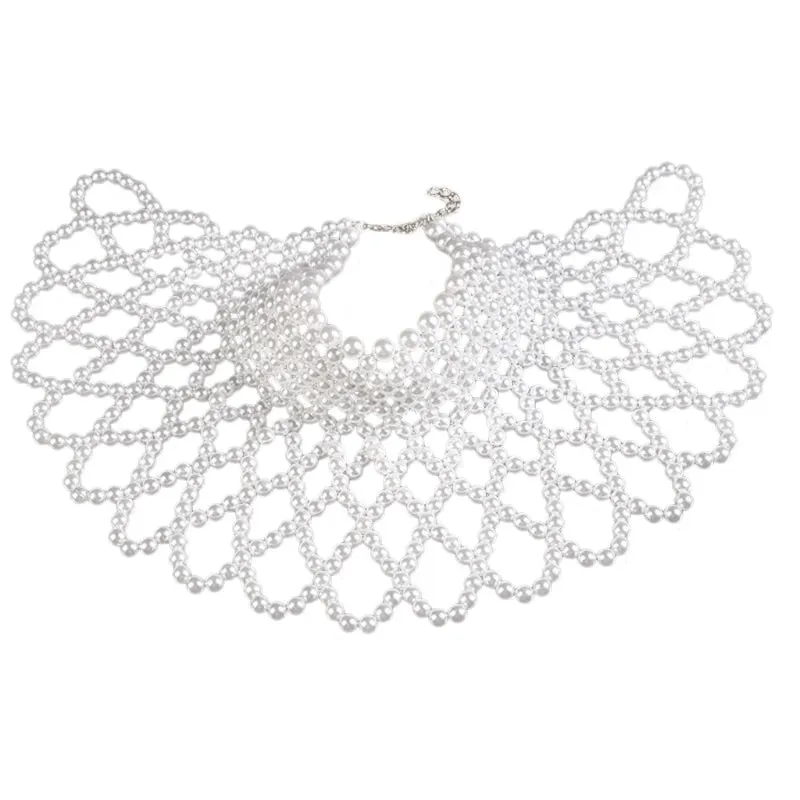 Give ‘Em Swag Pearl Beaded Choker Necklace Jewelry For The Big Event