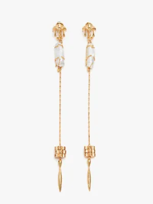 Gold & Pearl Danglers