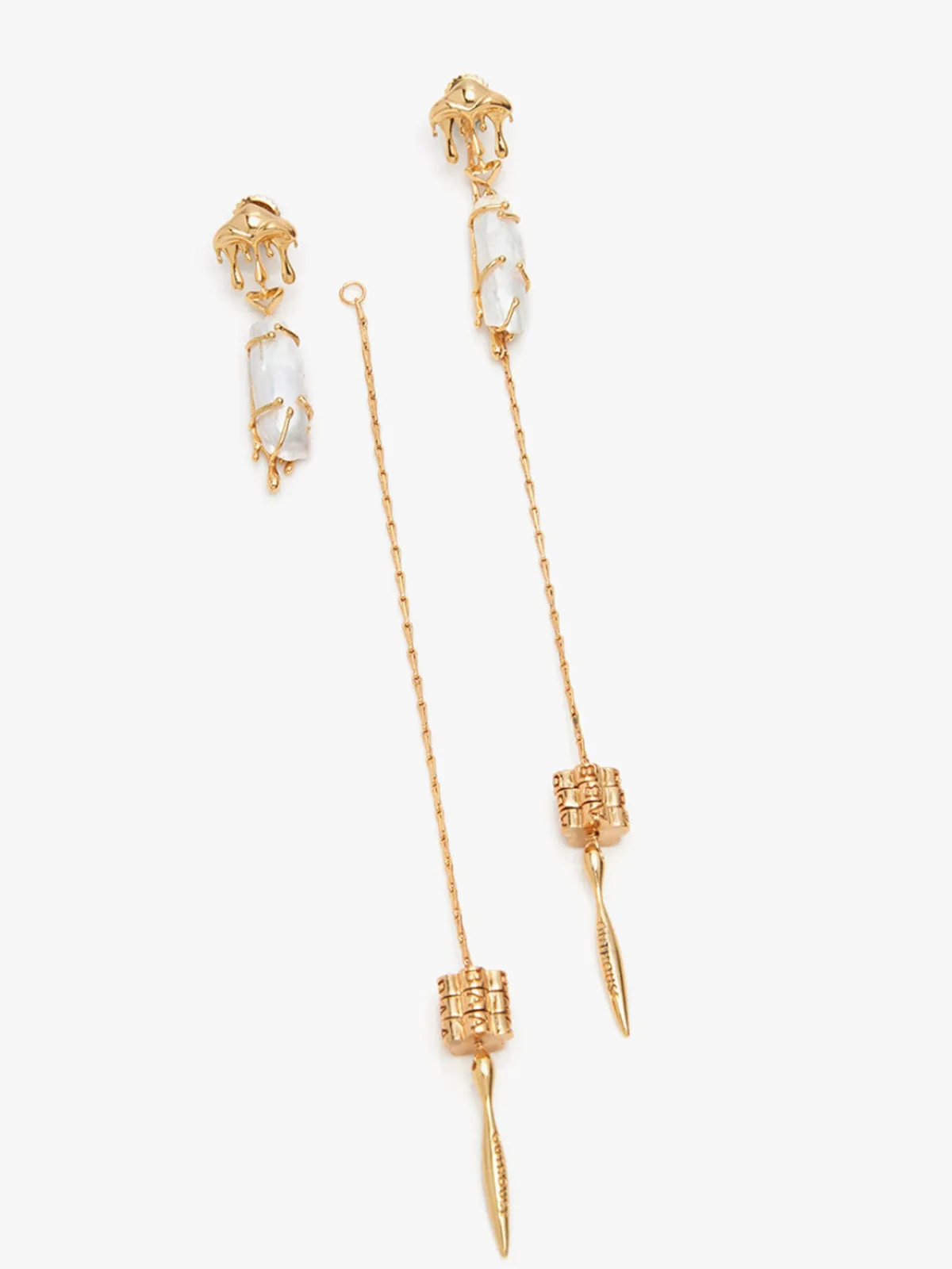 Gold & Pearl Danglers