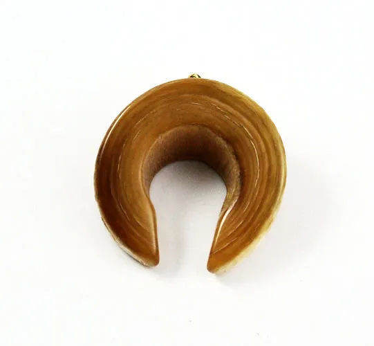 Golden Horn Horseshoe Pendants - Lucky Amulets