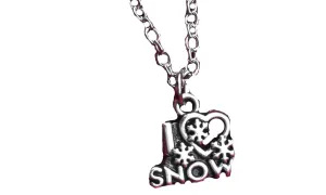 Grandma Heart Mom Snow Chain Pendant Necklace