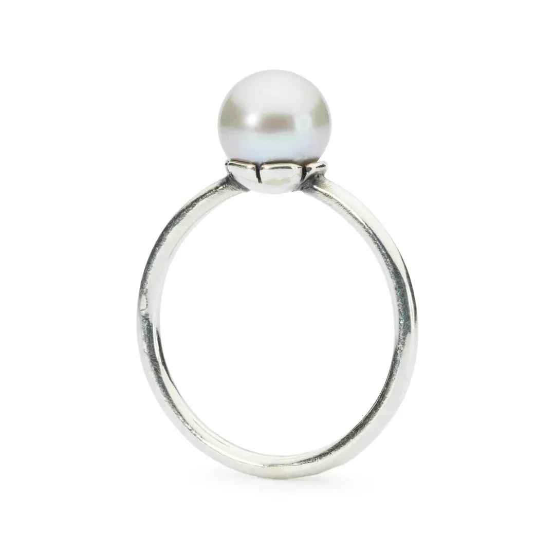 Grey Pearl Ring Sterling Silver | Trollbeads