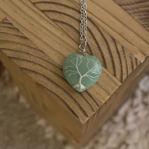 Heart Necklaces - Aventurine