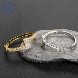 Hip Hop Jewelry Diamond Girls Bracelet-سوار من الألماس