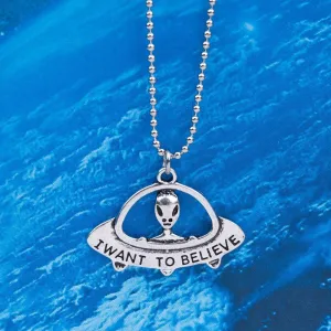 I Want To Believe Pendant Necklace