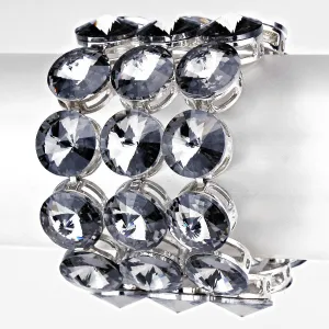 iLLASPARKZ 3-row Crystal Stretchable Bracelet