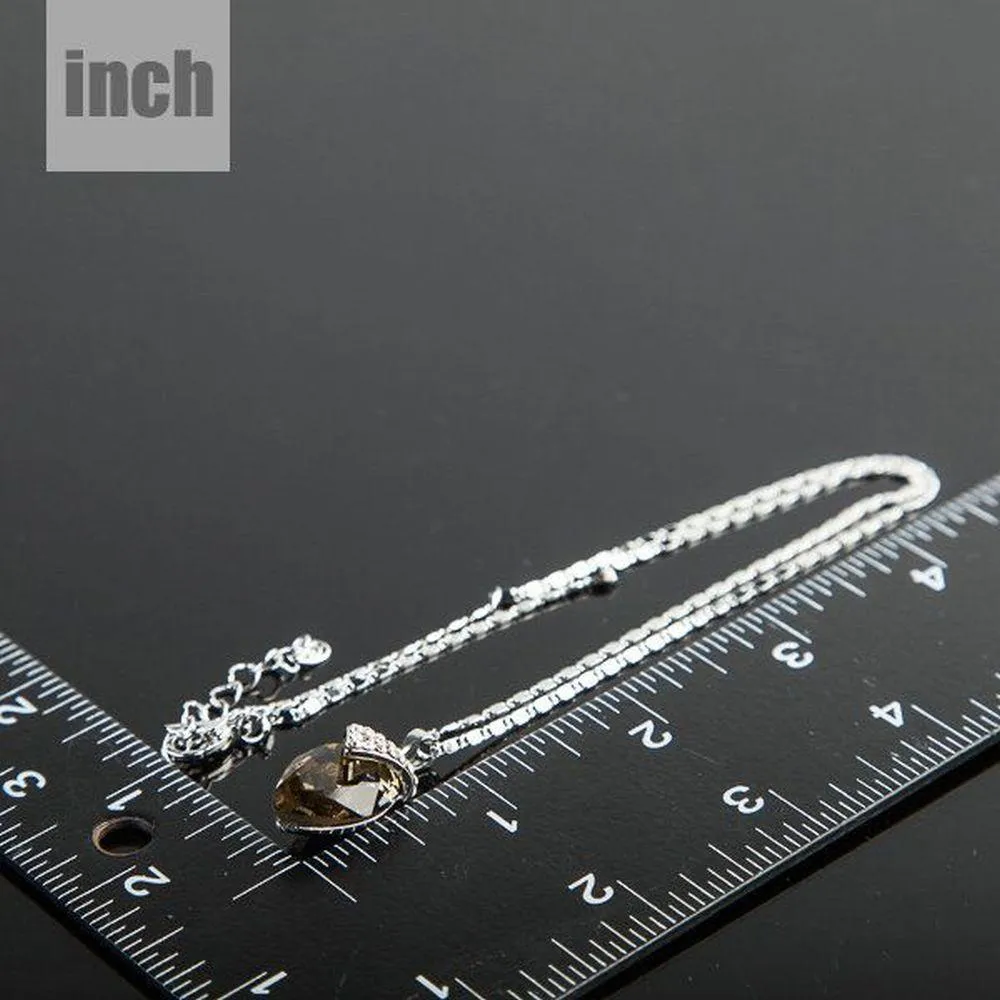 Ink Brown Pendant Necklace KPN0072