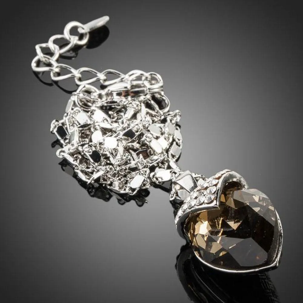 Ink Brown Pendant Necklace KPN0072