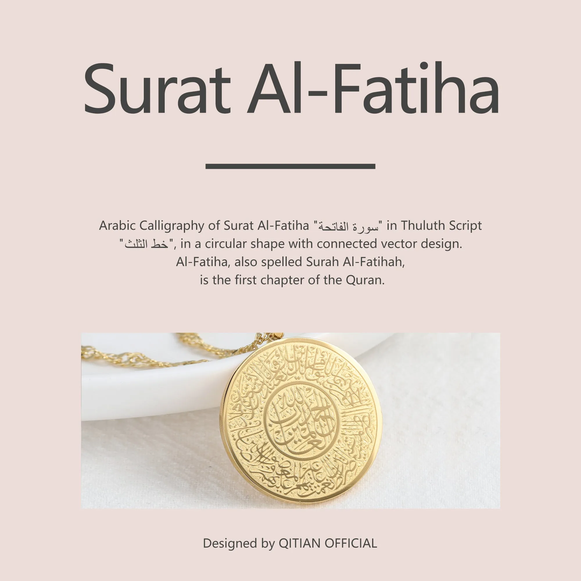 Islamic Calligraphy Pendants SN255
