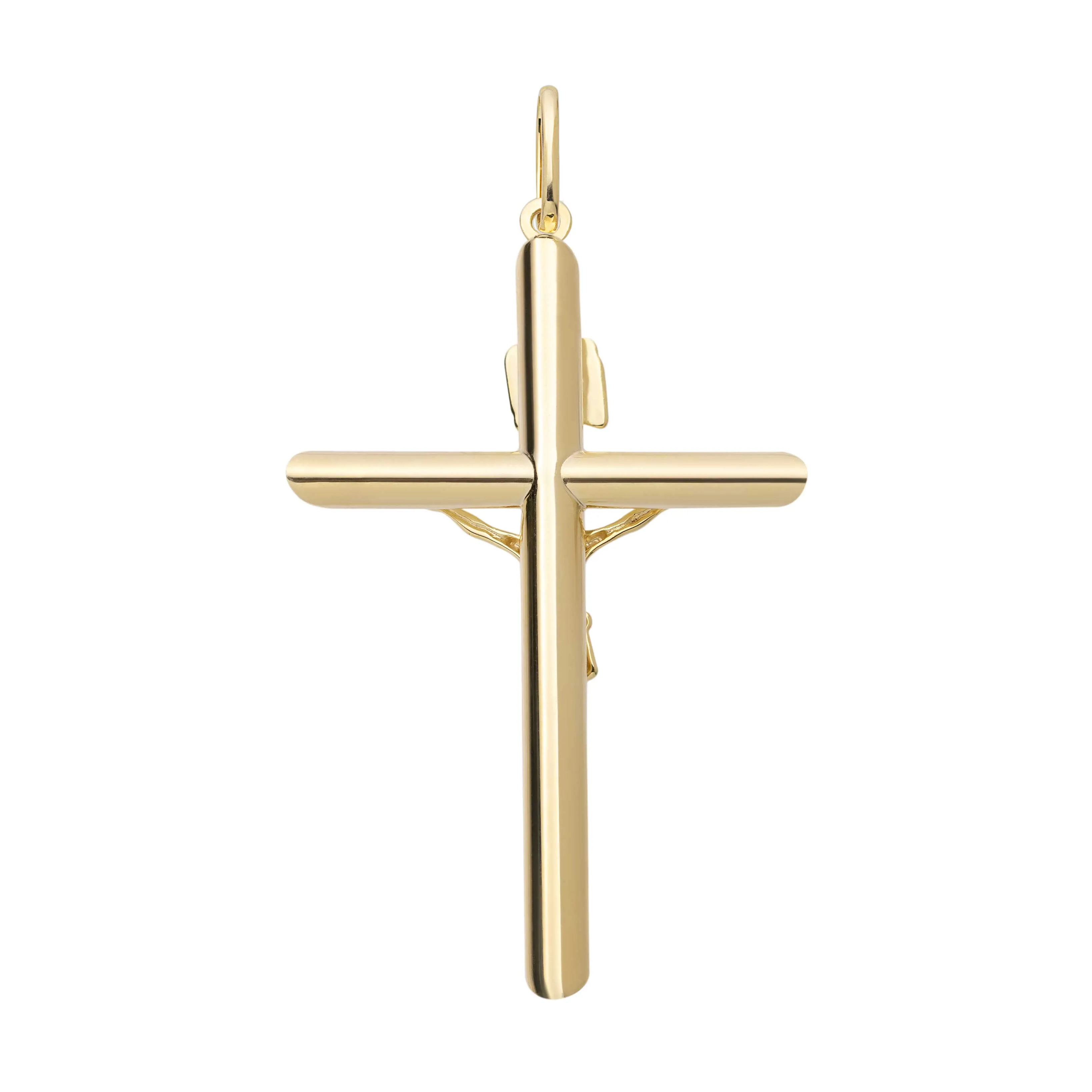 Jesus Crucifix Cross INRI Pendant Real 10K Yellow Gold All Sizes