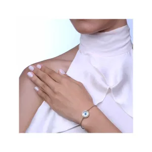 Kaj Fine Jewellery Small Round Evil Eye Diamond Chain Bracelet in 14KT Yellow Gold