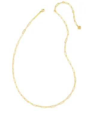 Kendra Scott  Courtney Paperclip Necklace in Gold