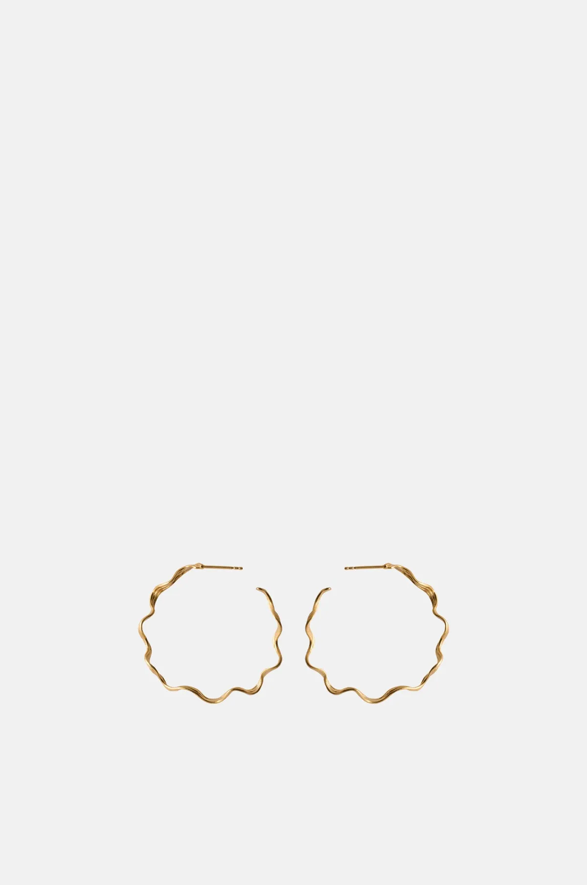 Large Hellir Gold Hoop Earrings