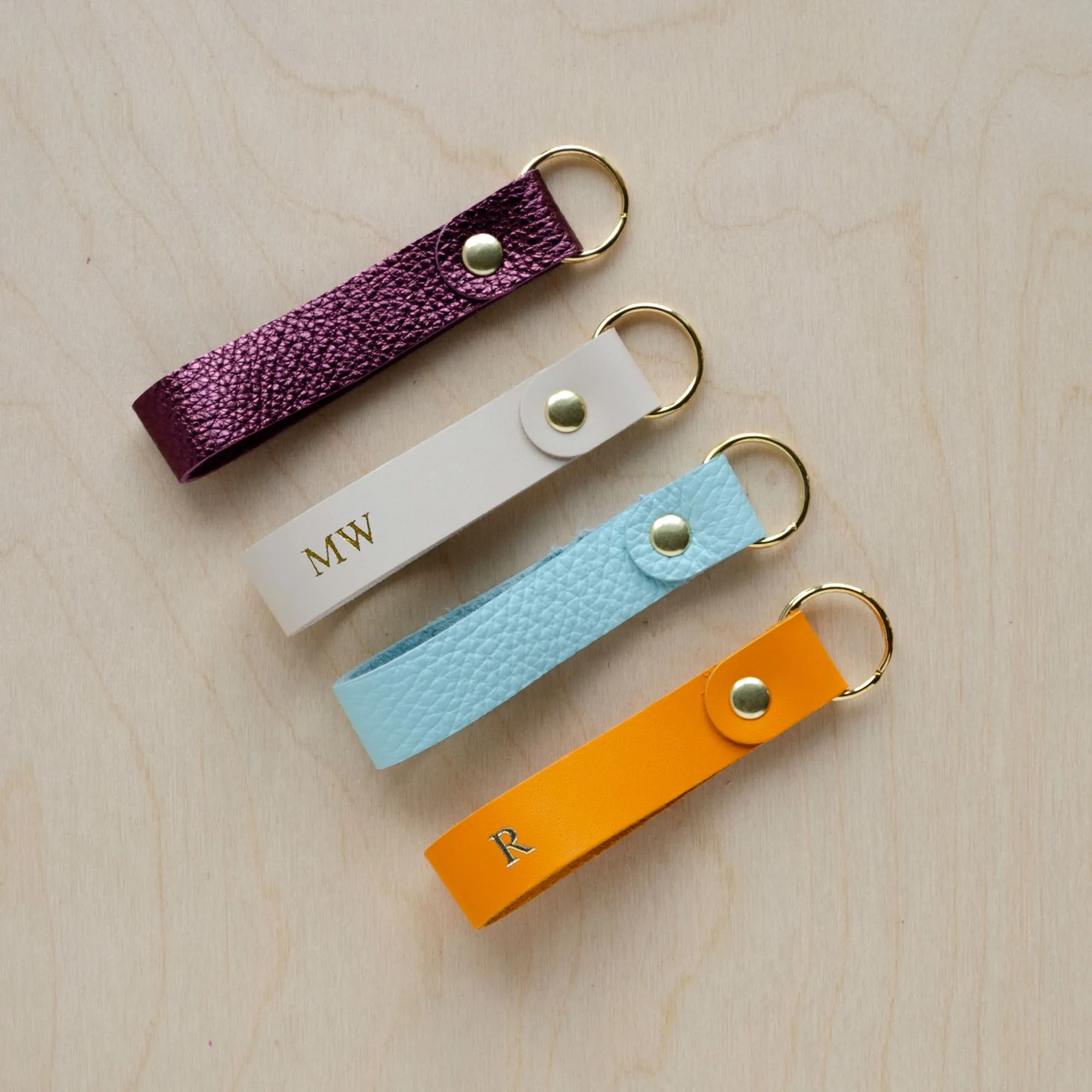 Leather Loop Key Rings