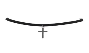 Leather Torques Retro Cross Pendants Necklace