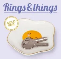 Legami - Ceramic Plate - Rings & Things - Egg