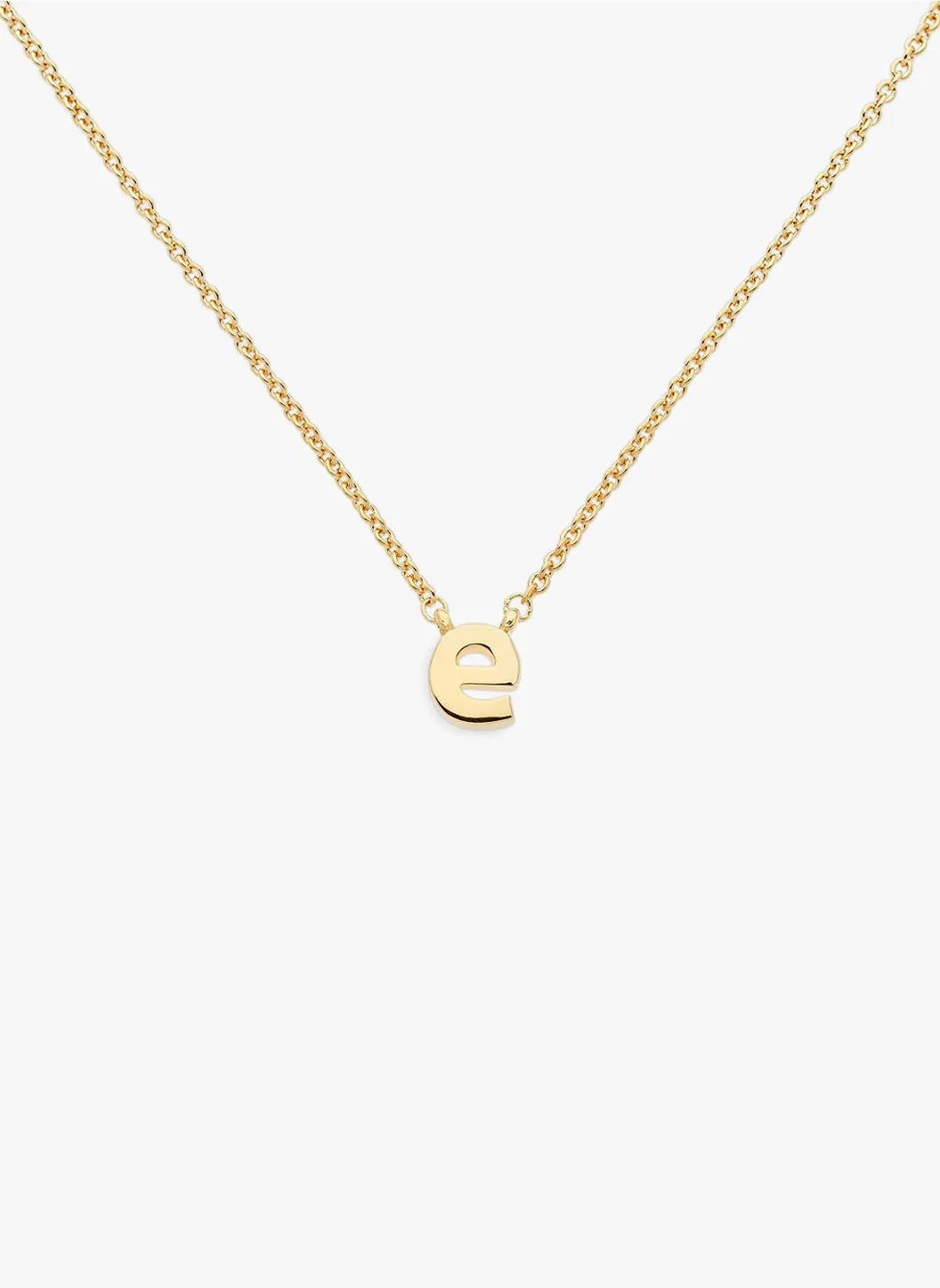 Letter 'e' Pendant Necklace