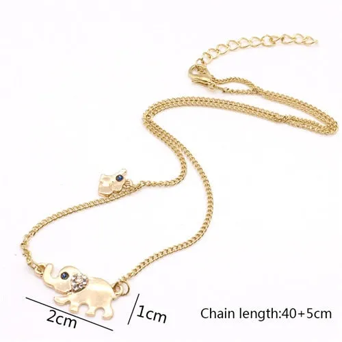 LNRRABC Fashion  Women Charming Gold Color Rhinestones Opal Swan Pendants Necklace Sweater Chain Jewelry Xmas Gift