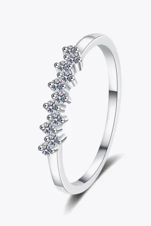 LOVCIA Eye-Catching 925 Sterling Silver Moissanite Ring