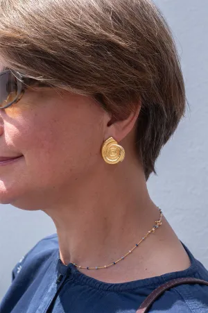 Lunar Large Shell Stud Earrings