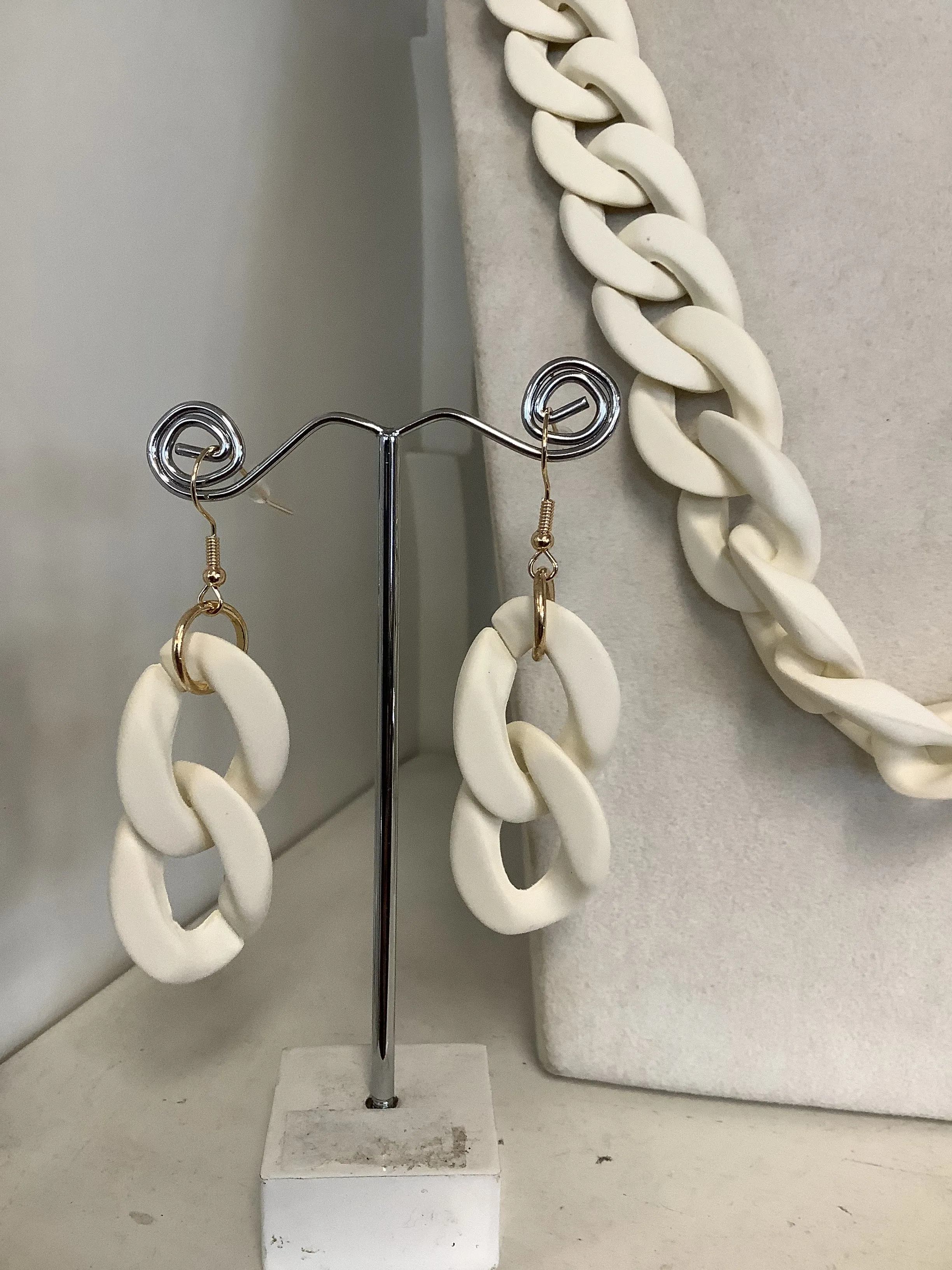 Mandy Earrings - White