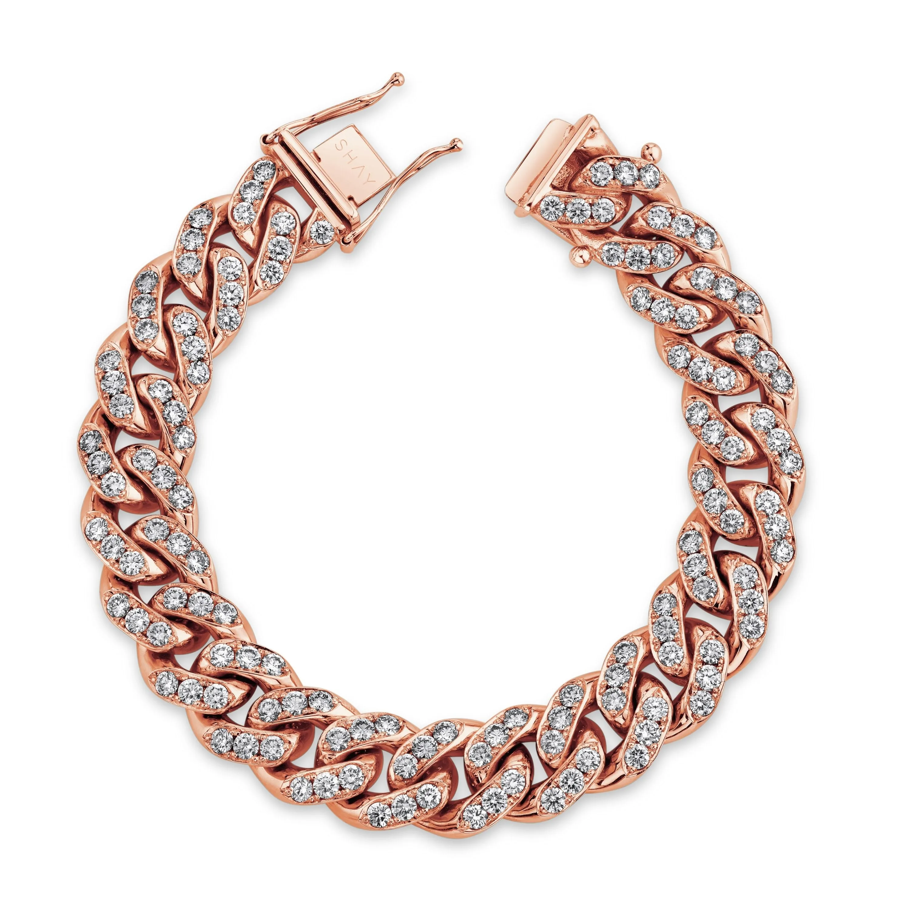 MEN'S DIAMOND MEGA LINK BRACELET, 15mm