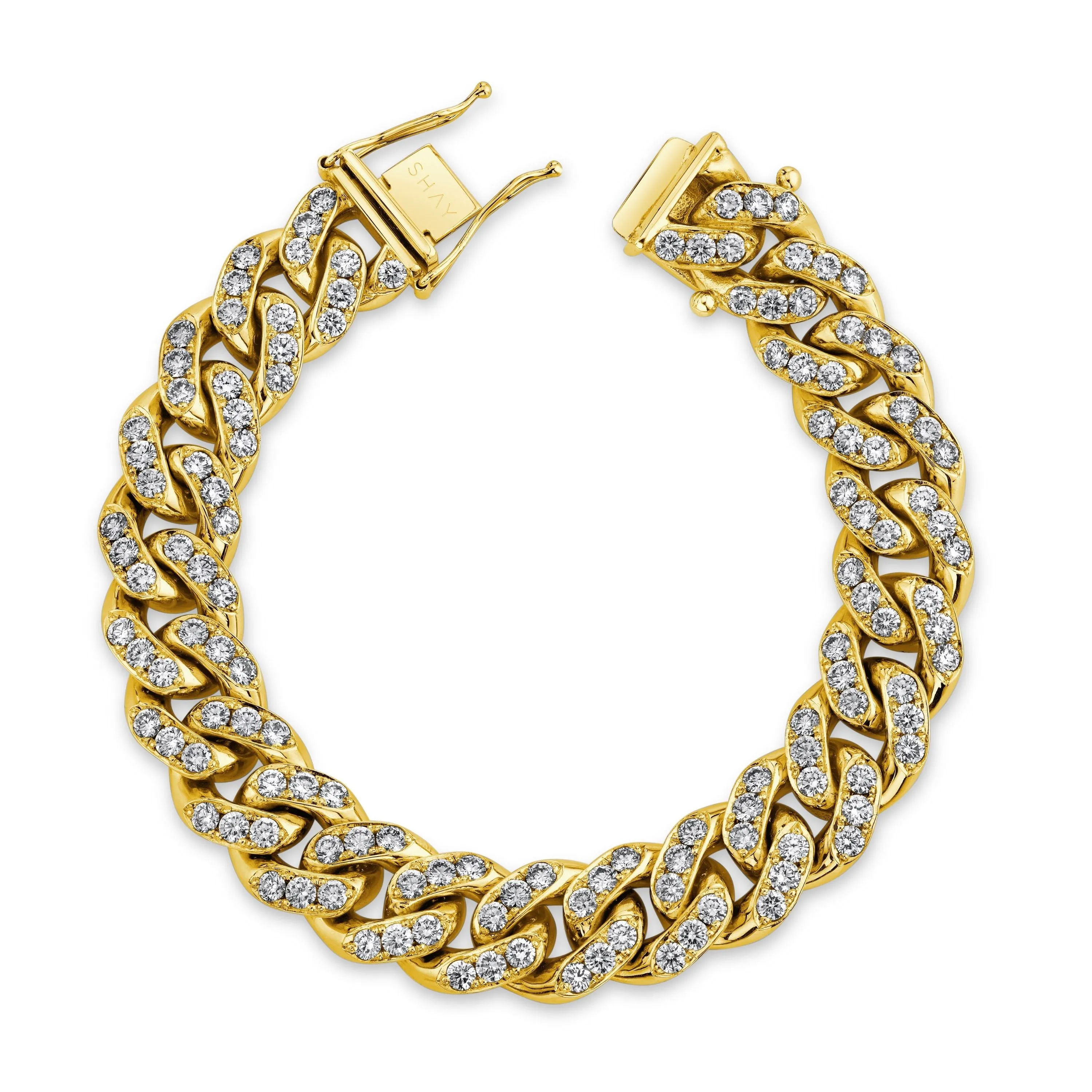 MEN'S DIAMOND MEGA LINK BRACELET, 15mm