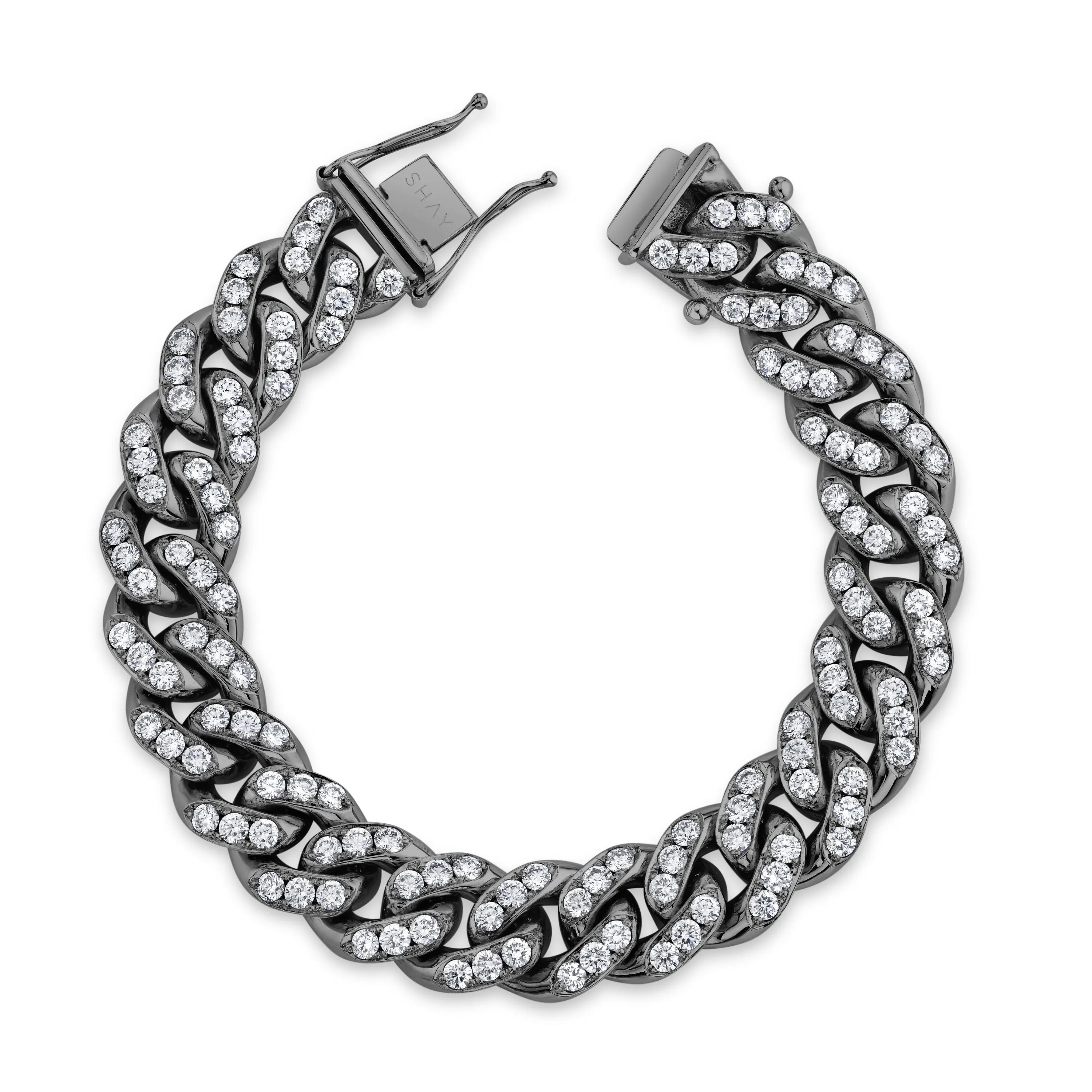 MEN'S DIAMOND MEGA LINK BRACELET, 15mm