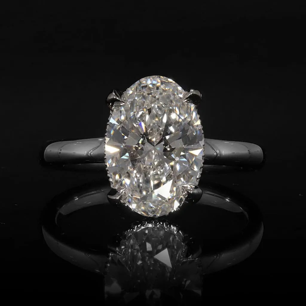 MIAMI 1.50ct | Oval Solitaire Lab Diamond Set in Platinum