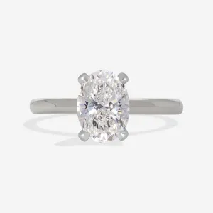 MIAMI 1.50ct | Oval Solitaire Lab Diamond Set in Platinum